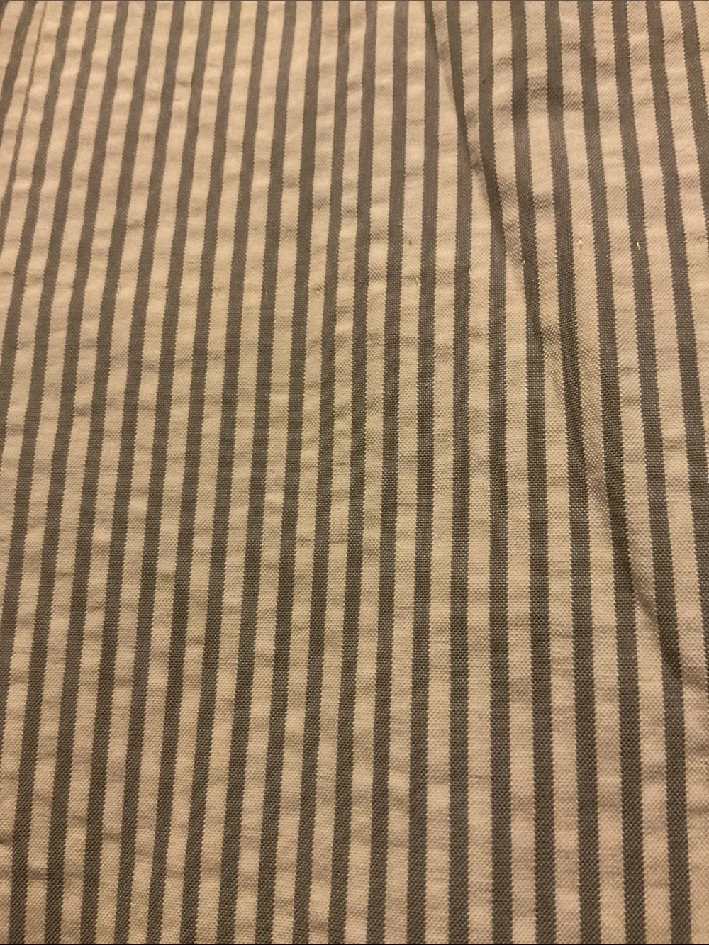 J. Crew Striped Seersucker Skirt in Cream and Light Gray